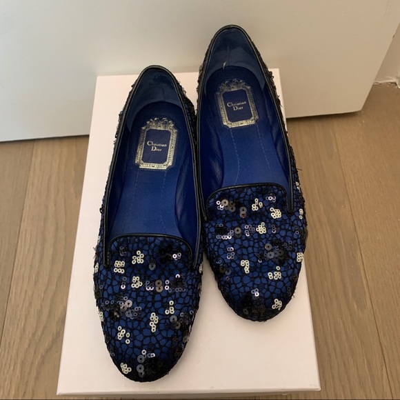 Dior Blue Flats size 35.5 - Picture 3 of 4